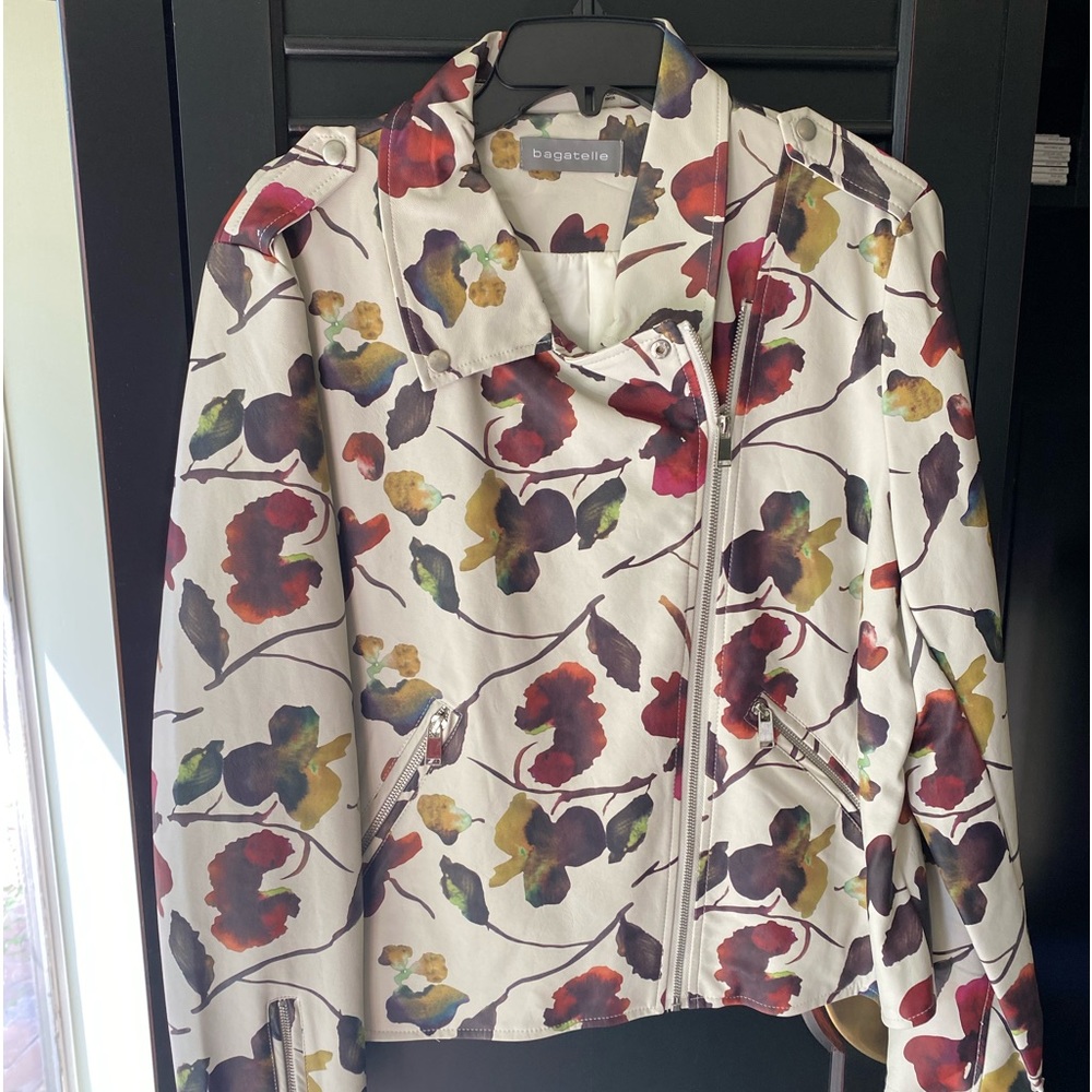 New Bagatelle Faux Leather Bomber Jacket